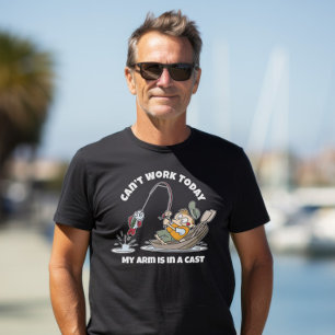 Kann heute nicht mehr arbeiten, mein Arm ist in ei T-Shirt
