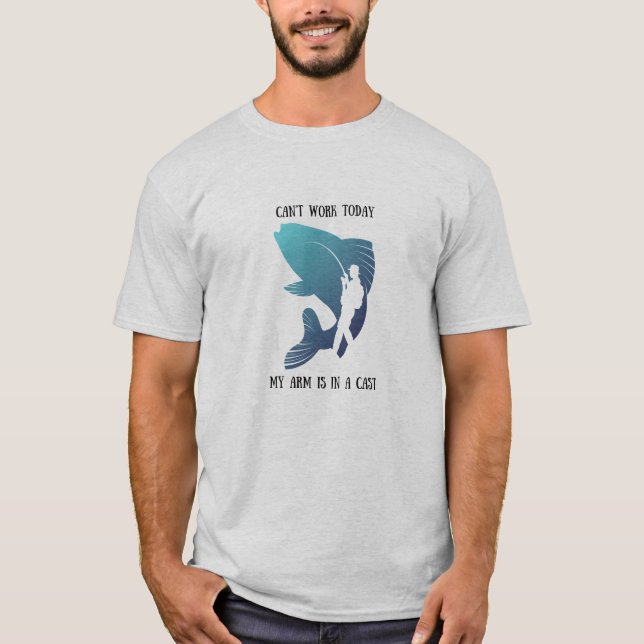 Kann heute nicht mehr funktionieren Fischen Shirt (Vorderseite)