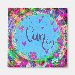 Kann Hübsche Blumen Moderne Inspirivity Magnet