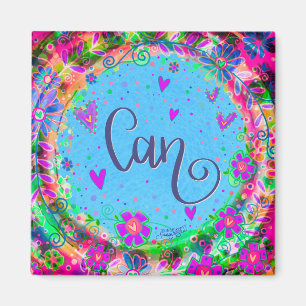 Kann Hübsche Blumen Moderne Inspirivity Magnet