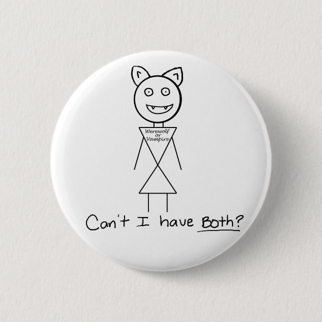 Kann ich beide nicht haben button (Vorderseite)