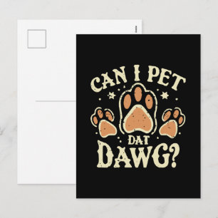 Kann ich Dat Dawg essen? Feiertagspostkarte
