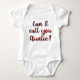 Kann ich dich Tante nennen? Baby Strampler