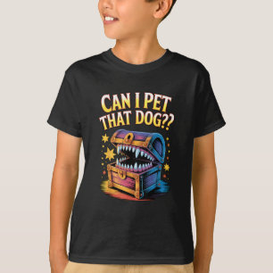Kann ich diesen Hund streicheln Lustiges Tabletop- T-Shirt