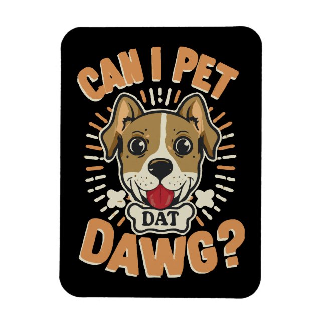 Kann ich diesen Hund streicheln Magnet (Vertikal)