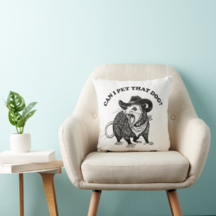 Kann ich diesen Hund streicheln Meme Lustiges Opos Kissen