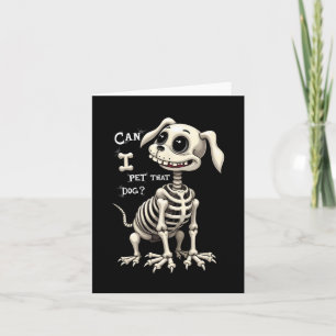 Kann ich dieses Hundeschekelett auf Halloween-Gesc Karte