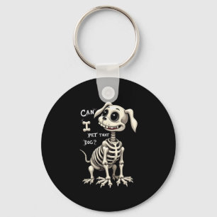 Kann ich dieses Hundeschekelett auf Halloween-Gesc Schlüsselanhänger