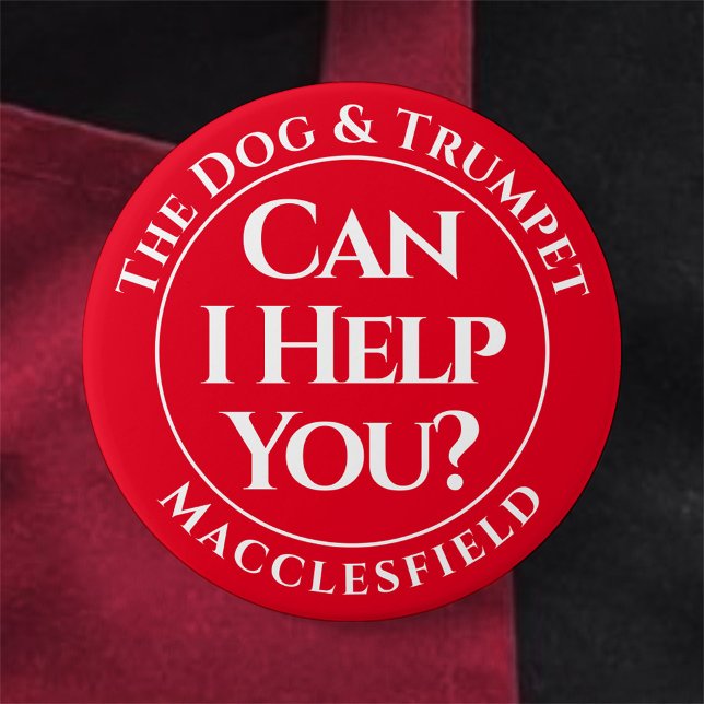 Kann ich dir helfen? Schaltfläche Abzeichen Button (Von Creator hochgeladen)