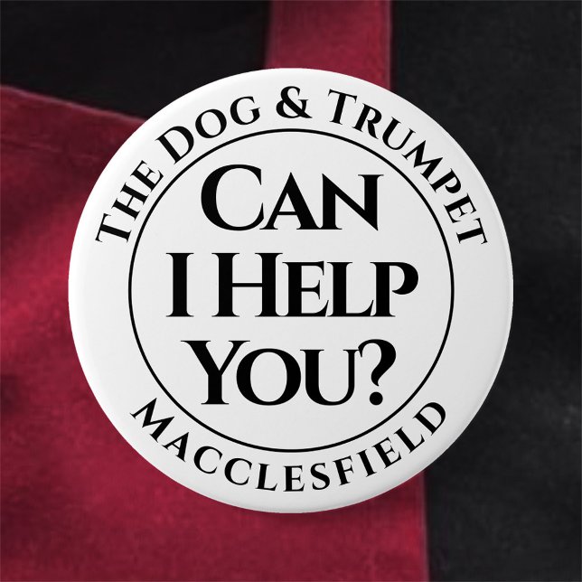 Kann ich dir helfen? Schaltfläche Abzeichen Button (Von Creator hochgeladen)