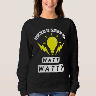 Kann ich einen Watt-Elektro für Männer und Frauen Sweatshirt
