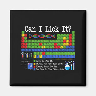 Kann ich es ablecken Periodensystem Lustiger Wisse Magnet