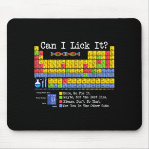 Kann ich es ablecken Periodensystem Lustiger Wisse Mousepad