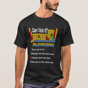 Kann ich es lecken Periodensystem Lehrer Schüler V T-Shirt
