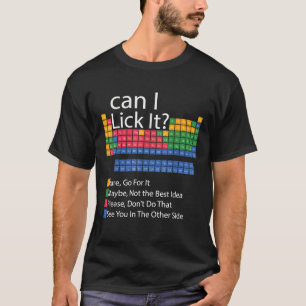 Kann ich es lustig 100 Tage Schultafel Periodensys T-Shirt