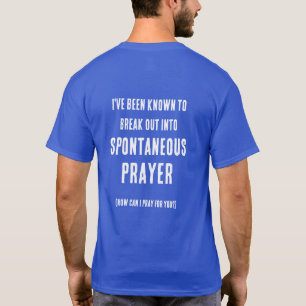 Kann ich für dich beten Spontanes Gebet Rosa Lila T-Shirt