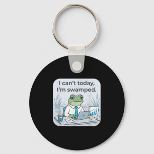 Kann ich heute nicht mehr mit dem Funny Frog Meme Schlüsselanhänger