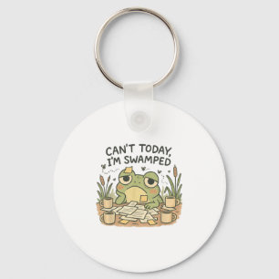 Kann ich heute nicht überarbeitet Funny Meme Frog Schlüsselanhänger