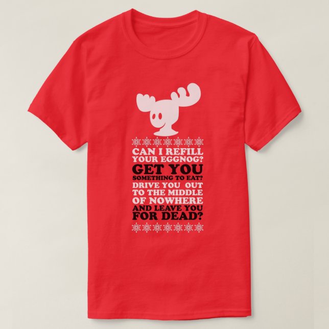 Kann ich Ihren Eggnog nachfüllen? T-Shirt (Design vorne)