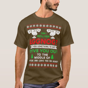 Kann ich Ihren Weihnachtsurlaub der Familie Eggnog T-Shirt