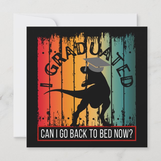 Kann ich jetzt wieder ins Bett gehen? Einladung (Vorderseite)