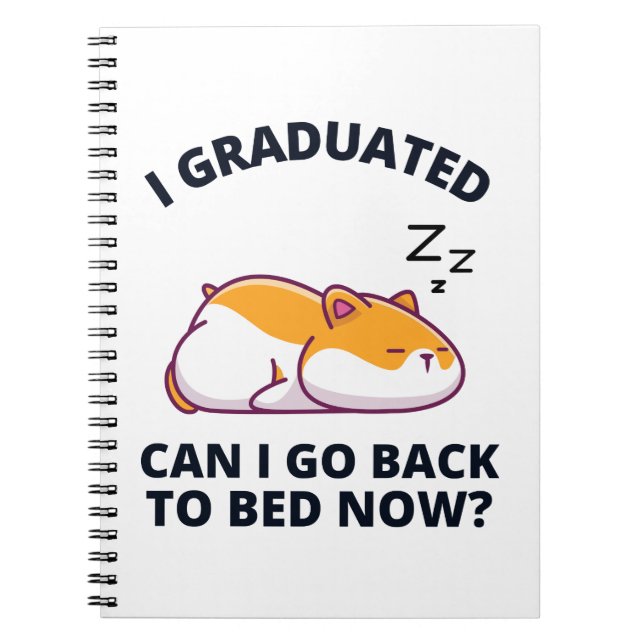 Kann ich jetzt wieder zu Bett gehen?  Notizblock (Vorderseite)