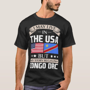 Kann in USA-Geschichte leben anfing in der Kongo T-Shirt