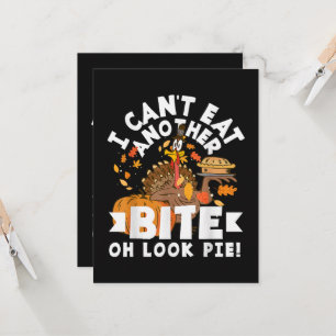 Kann keinen weiteren Bissen essen Oh sieh mal Pie Einladung