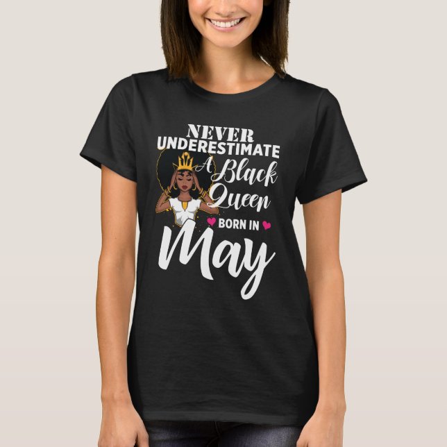 Kann Königin schwärzen T-Shirt (Vorderseite)