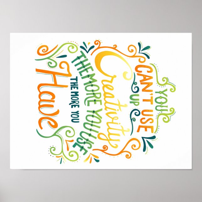 Kann Kreativität nicht nutzen Poster (Vorne)