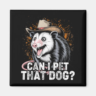 Kann man diesen Hund streicheln Meme Tierliebhaber Magnet