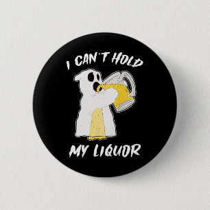 Kann mein Flüssigkeits Geist Halloween Bier nicht  Button