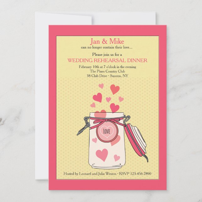 Kann meine Liebe nicht einladen Einladung (Vorderseite)