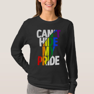 Kann meinen Stolz LGBTQ Gay Pride Flag Rainbow L n T-Shirt