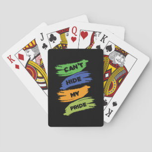 Kann meinen Stolz nicht verbergen LGBTQ GAY PR Spielkarten
