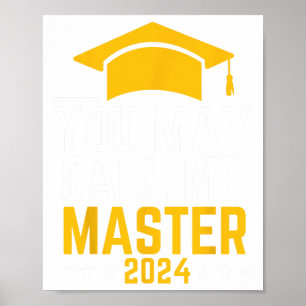 Kann mich Master 2024 Master Degree Abschluss nenn Poster