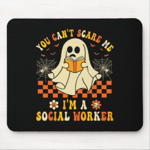 Kann mich nicht als Sozialarbeiter zu Halloween an Mousepad