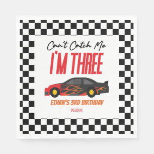 Kann mir kein Red Race Car 3. Geburtstag Party hol Serviette
