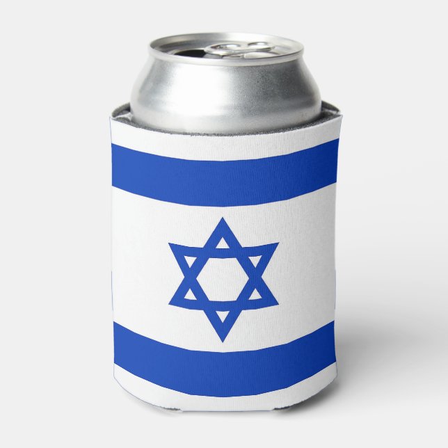 Kann mit der Flagge Israels kühlen Dosenkühler (Kanne Vorderseite)