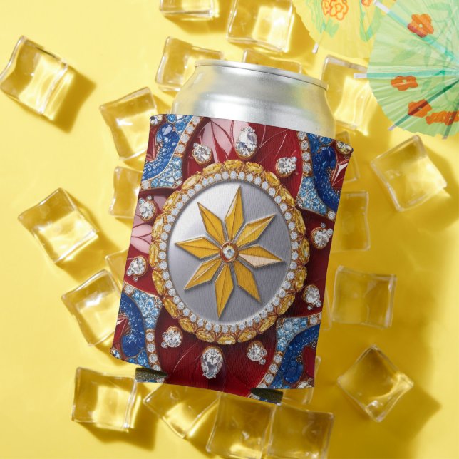 Kann mit kolumbianischem Farbdesign kühlen Dosenkühler (In Situ Sommer)