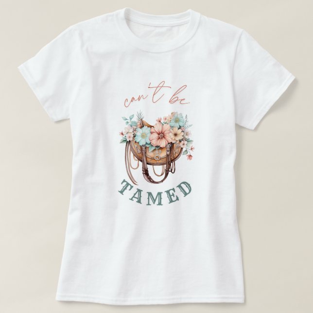 Kann nicht als Boho Country Girl Style gezähmt wer T-Shirt (Design vorne)