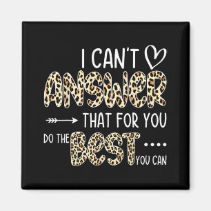 Kann nicht antworten, dass Sie das Beste tun, was Magnet