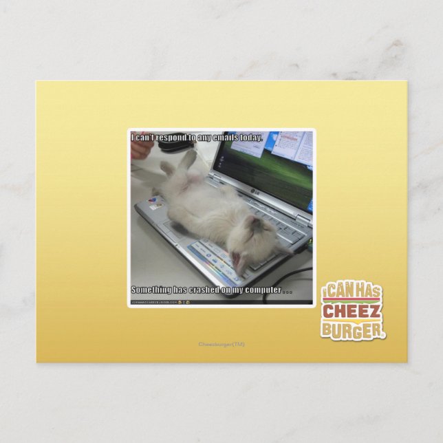 Kann nicht antworten postkarte (Vorderseite)