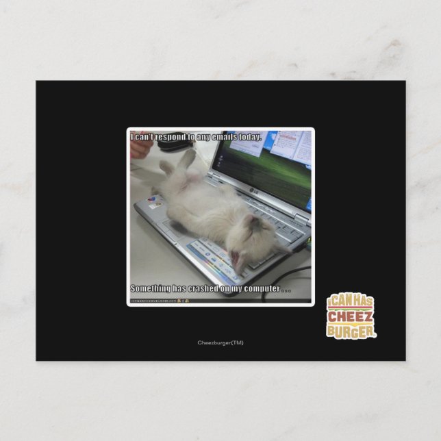 Kann nicht antworten postkarte (Vorderseite)