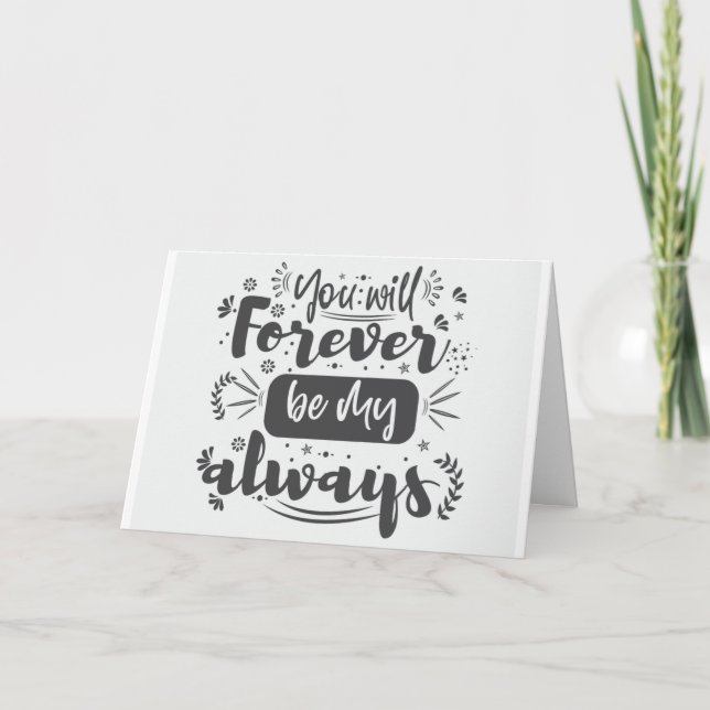 KANN NICHT AUF DAS FEIERN WARTEN **YOU** AUF DER G KARTE (Vorderseite)