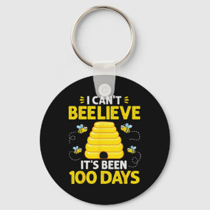 Kann nicht glauben, seine 100 Tage Bienen 100. Tag Schlüsselanhänger