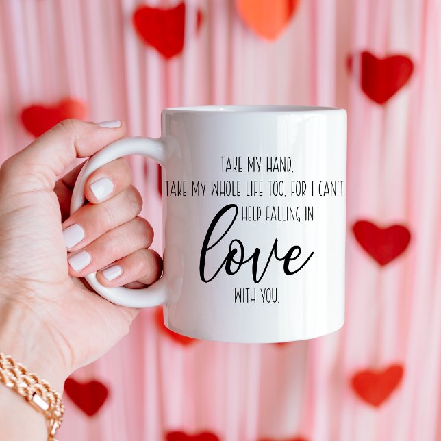 Kann nicht helfen, in Liebe mit Ihrem Valentingesc Kaffeetasse (Von Creator hochgeladen)