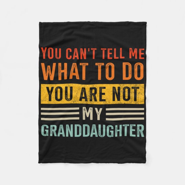 Kann nicht sagen, was nicht Grandtochter für Opa F Fleecedecke (Vorderseite)