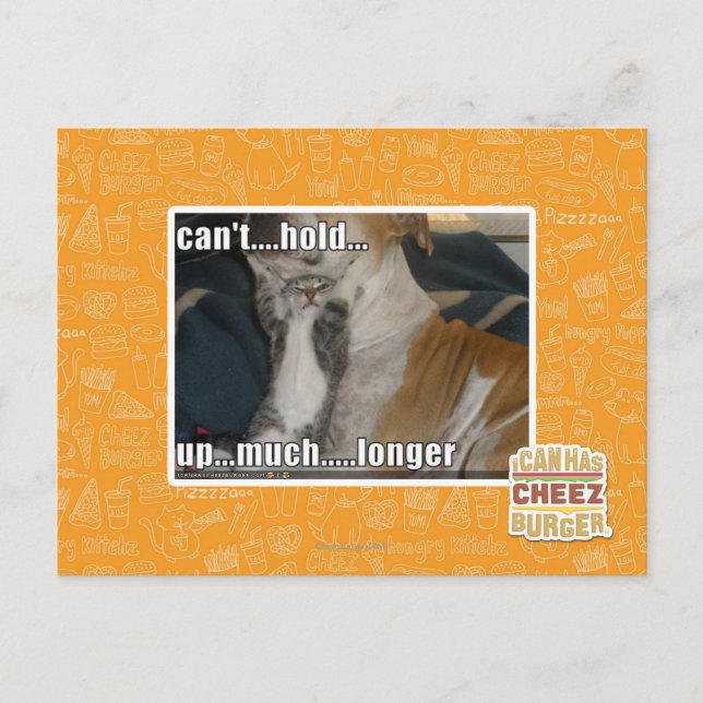Kann nicht viel länger aufhalten postkarte (Vorderseite)