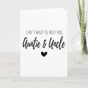 Kann nicht warten, um dich zu treffen Tante und On Karte